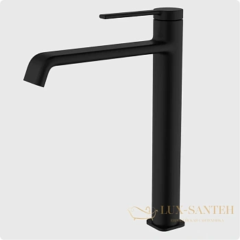 смеситель для раковины aquame asti aqm6414mb, черный матовый