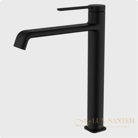 смеситель для раковины aquame asti aqm6414mb, черный матовый