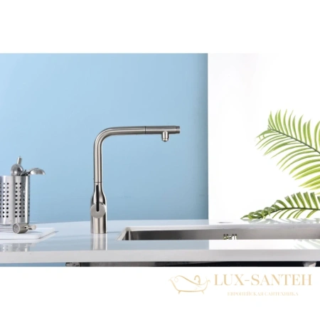 смеситель paulmark viper vi213105-ni для кухни с подключением к фильтру, никель