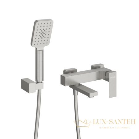 смеситель для ванны cezares slider-vd-in, с ручным душем, нержавеющая сталь