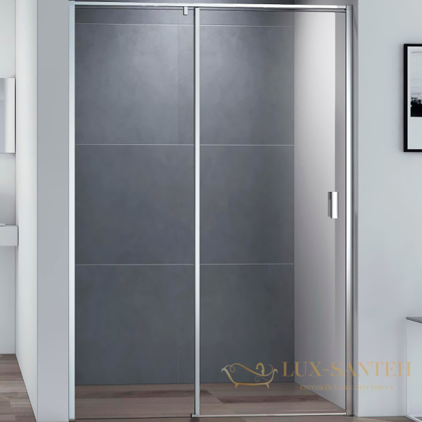 душевая дверь cezares urban urban-b-12-100-c-cr 100 см профиль хром, стекло прозрачное