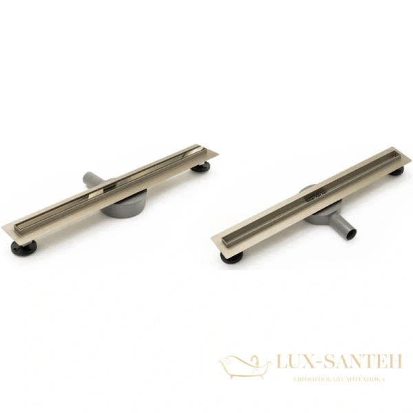 душевой канал rea neo slim pro rea-g5698 600 мм, золотой