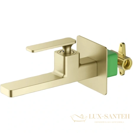 смеситель для раковины timo torne 4372/17sm, золотой матовый