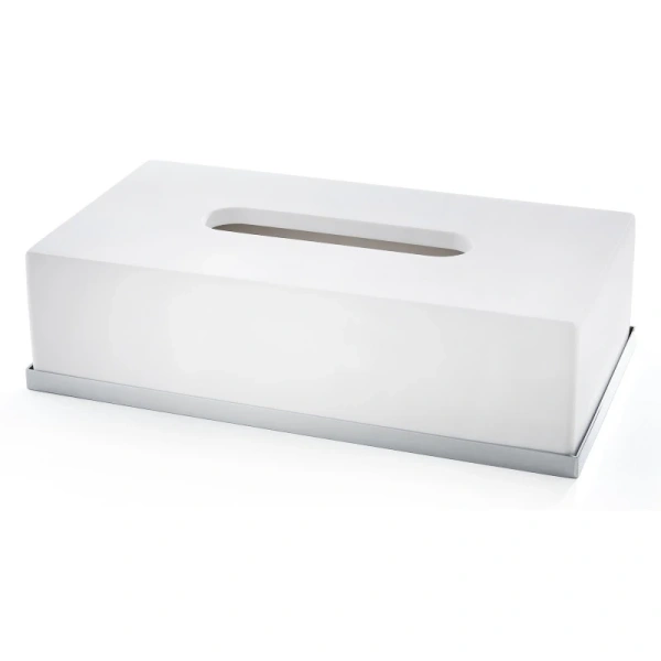 контейнер для бумажных салфеток 3sc mood deluxe mdw70asl, хром/белый матовый
