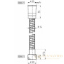 душевой шланг bossini doppia aggraffatura a00048d.030 1,75 м, хром