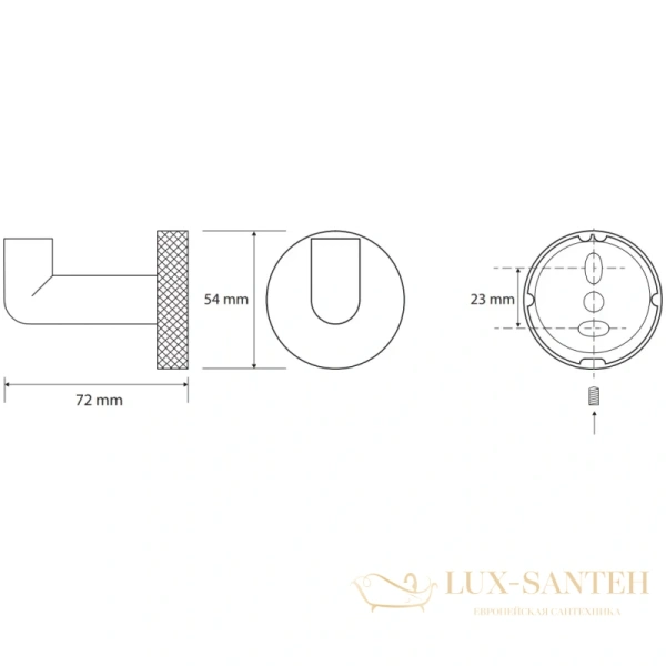 крючок bemeta stella 166206022 для ванны, хром