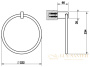 полотенцедержатель-кольцо gessi inverso accessories 20909.726, warm bronze br pvd