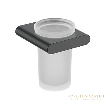 стакан для зубных щеток timo luiro 18433/03, черный матовый
