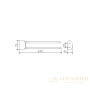 полотенцедержатель 340 мм keuco elegance 11620010000