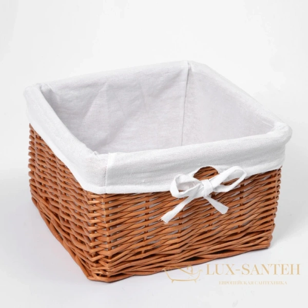 плетеная корзина wasserkraft dinkel wb-580-l для белья, светло-коричневый