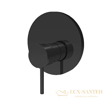 смеситель для душа, встраиваемый  fima carlo frattini spillo up f3039e1ns, на 1 выход, черный матовый