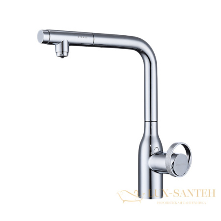 смеситель для кухни под фильтр с выдвижным изливом paulmark urban ur213104-cr, хром