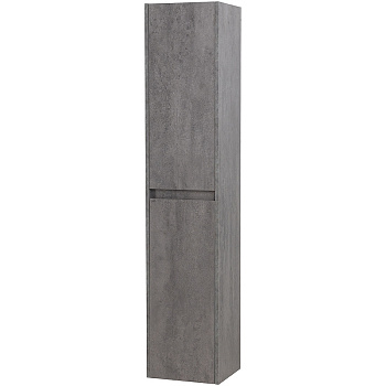 шкаф пенал belbagno kraft kraft-1600-2a-sc-cg-l 33 см l подвесной, cemento grigio