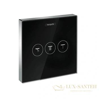 переключатель потоков hansgrohe showerselect 15736600 на три потребителя, черный