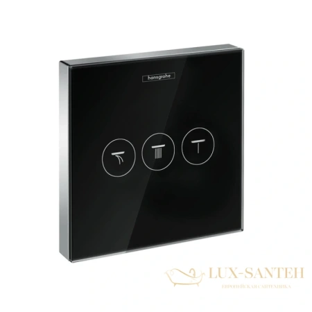 переключатель потоков hansgrohe showerselect 15736600 на три потребителя, черный