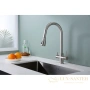 смеситель paulmark lange la214212-ni для кухни с подключением к фильтру, никель