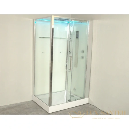 душевая кабина timo helma h-520 l 120x90x220 см, стекло прозрачное