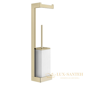 стойка с аксессуарами gessi inverso accessories 20867.727, brass brushed pvd
