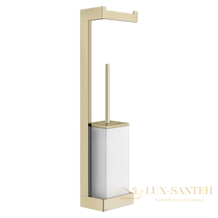 стойка с аксессуарами gessi inverso accessories 20867.727, brass brushed pvd