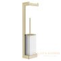 стойка с аксессуарами gessi inverso accessories 20867.727, brass brushed pvd