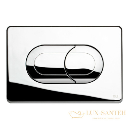 смывная клавиша oli salina 640084 пневматическая, хром глянцевый