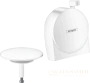 излив на ванну hansgrohe exafill s с набором для слива и перелива (внешняя часть) матовый белый (58117700)