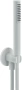 душевая лейка nobili rubinetterie, ad146/32wm со шлангом, polar white, цвет белый