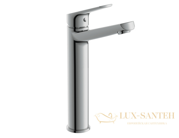 смеситель высокий для раковины, cersanit flavis 63038, цвет хром
