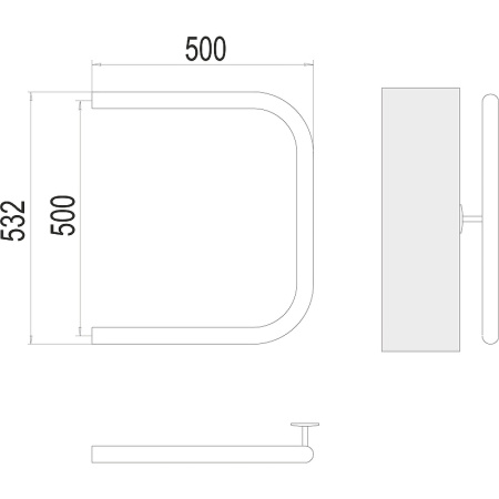 полотенцесушитель водяной terminus п-образный 4620768881374 50x50