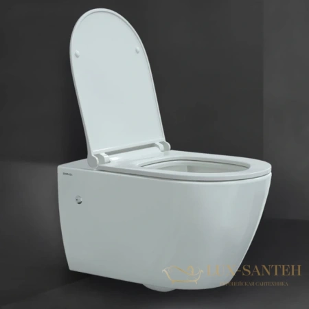 комплект: подвесной унитаз berges mascon 043216 + система инсталляции berges novum l3, белый, клавиша хром