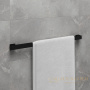 полотенцедержатель 610 мм lemark smooth line 9782023, черный матовый