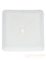 раковина накладная aquame aqm5008, 400*400 мм, белый глянцевый