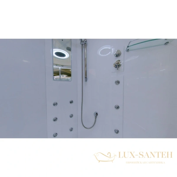 душевая кабина timo lux t-7725 120x120x230 см, стекло прозрачное