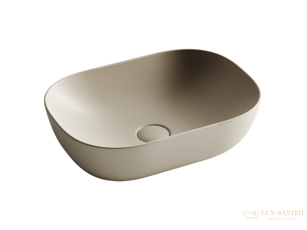раковина накладная ceramica nova element cn6009mc, капучино матовый