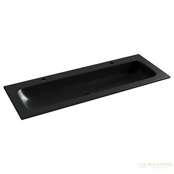 раковина встраиваемая сверху ceramica nova grace cn7016mb, 2 отверстия под смеситель, 1210*457*137мм, черный матовый