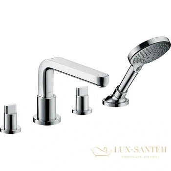смеситель для ванны hansgrohe metris s 31447000, хром