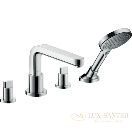смеситель для ванны hansgrohe metris s 31447000, хром