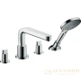 смеситель для ванны hansgrohe metris s 31447000, хром