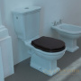 сиденье artceram hermitage hea004 71 для унитаза с крышкой softclose, орех/хром