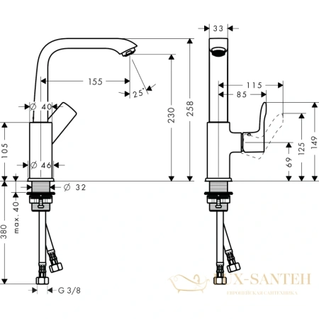 смеситель для раковины hansgrohe metris 31187000 с поворотным изливом и сливным клапаном push-open