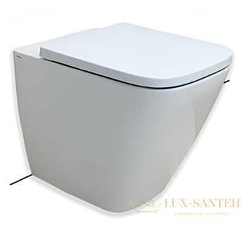 унитаз приставной безободковый hatria tecna y9dh01, белый глянцевый