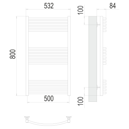 полотенцесушитель водяной terminus классик 4670078529596 п16 500x800