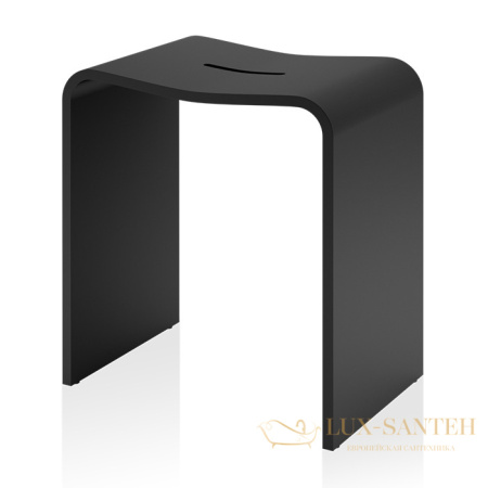 табурет decor walther black stone stool 0974760 для душа, черный матовый