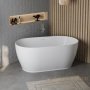 ванна акриловая свободностоящая 170x80 см belbagno bb413-1700-800-matt, белый матовый