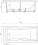 акриловая ванна aquatek феникс 180x85 fen180-0000069 с фронтальным экраном (слив слева)