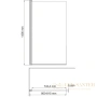 шторка wasserkraft berkel 48p01-80l matt glass для ванны 80 см 