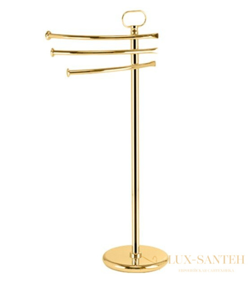 стойка stil haus prisma pr19(16): 3 полотенцедержателя, золото
