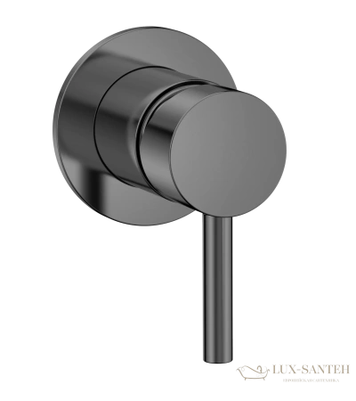 смеситель для душа встраиваемый aquame aqm8804gm,  со встроенной частью, оружейная сталь брашированная