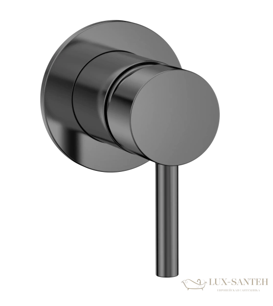 смеситель для душа встраиваемый aquame aqm8804gm,  со встроенной частью, оружейная сталь брашированная