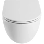 подвесной безободковый унитаз cezares eco czr-526-th-r/2040sc с сиденьем микролифт, белый
